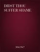 Didst Thou Suffer Shame Two-Part Mixed choral sheet music cover